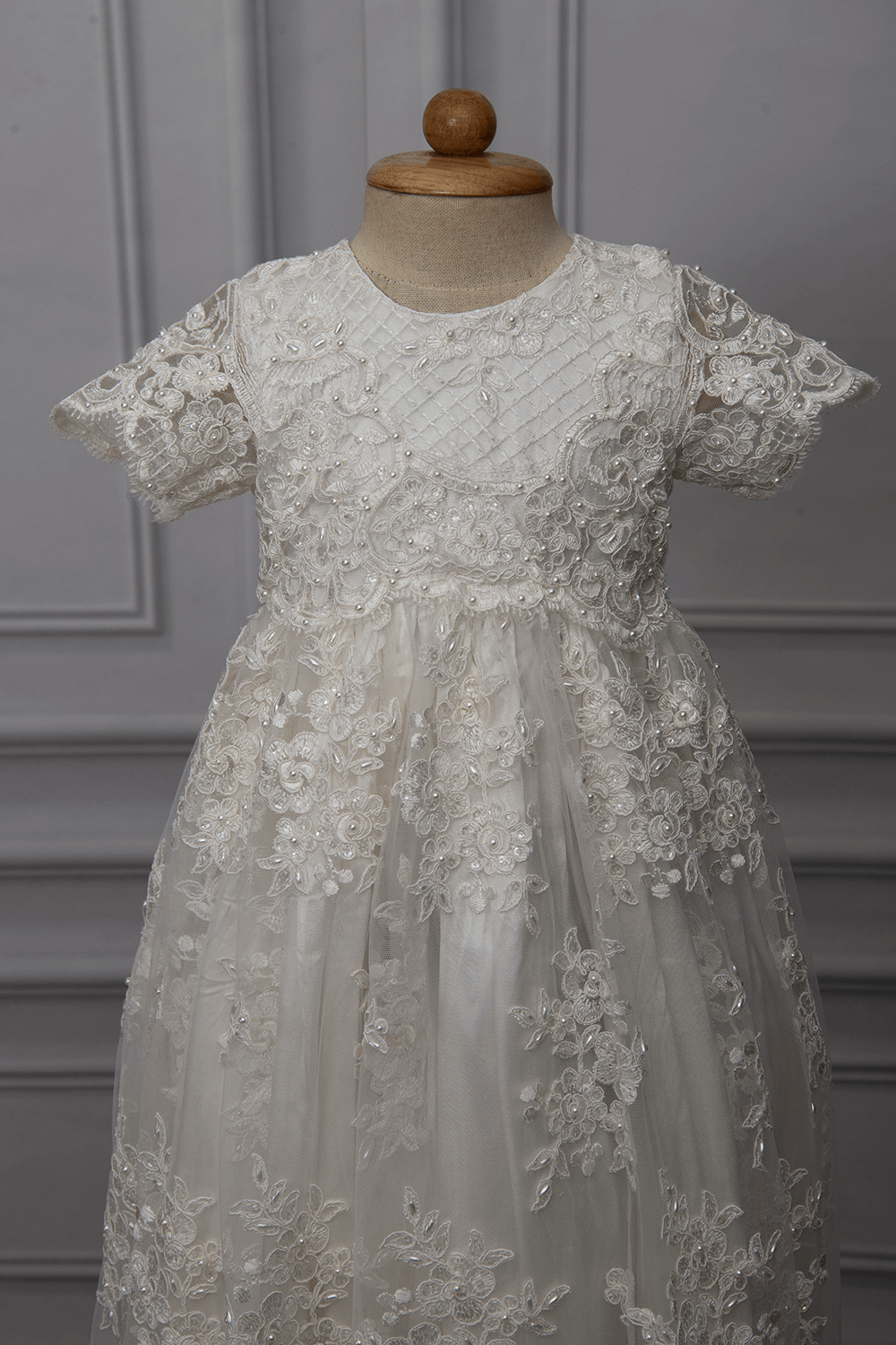 Meghan Christening Dress  Heirloom-Quality Gown 0-3 months