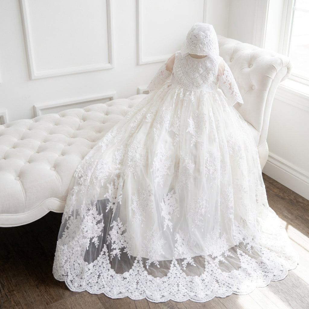 Luxury Handmade Christening Gown - CM02