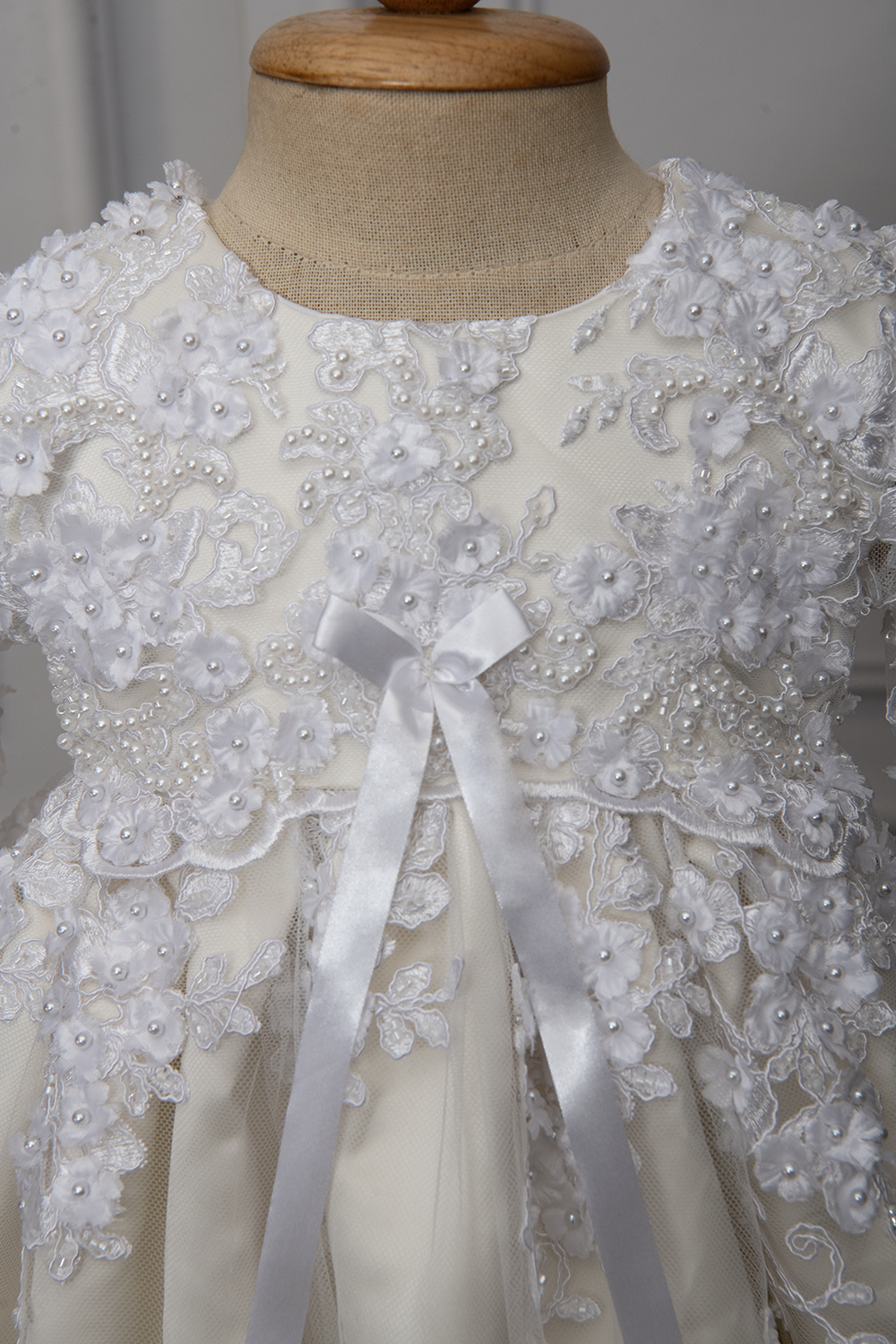 Kate Baptism Gown – Soft, Elegant & Handmade 18-24 months Kate Baptism Gown – Soft, Elegant & Handmade 18-24 months