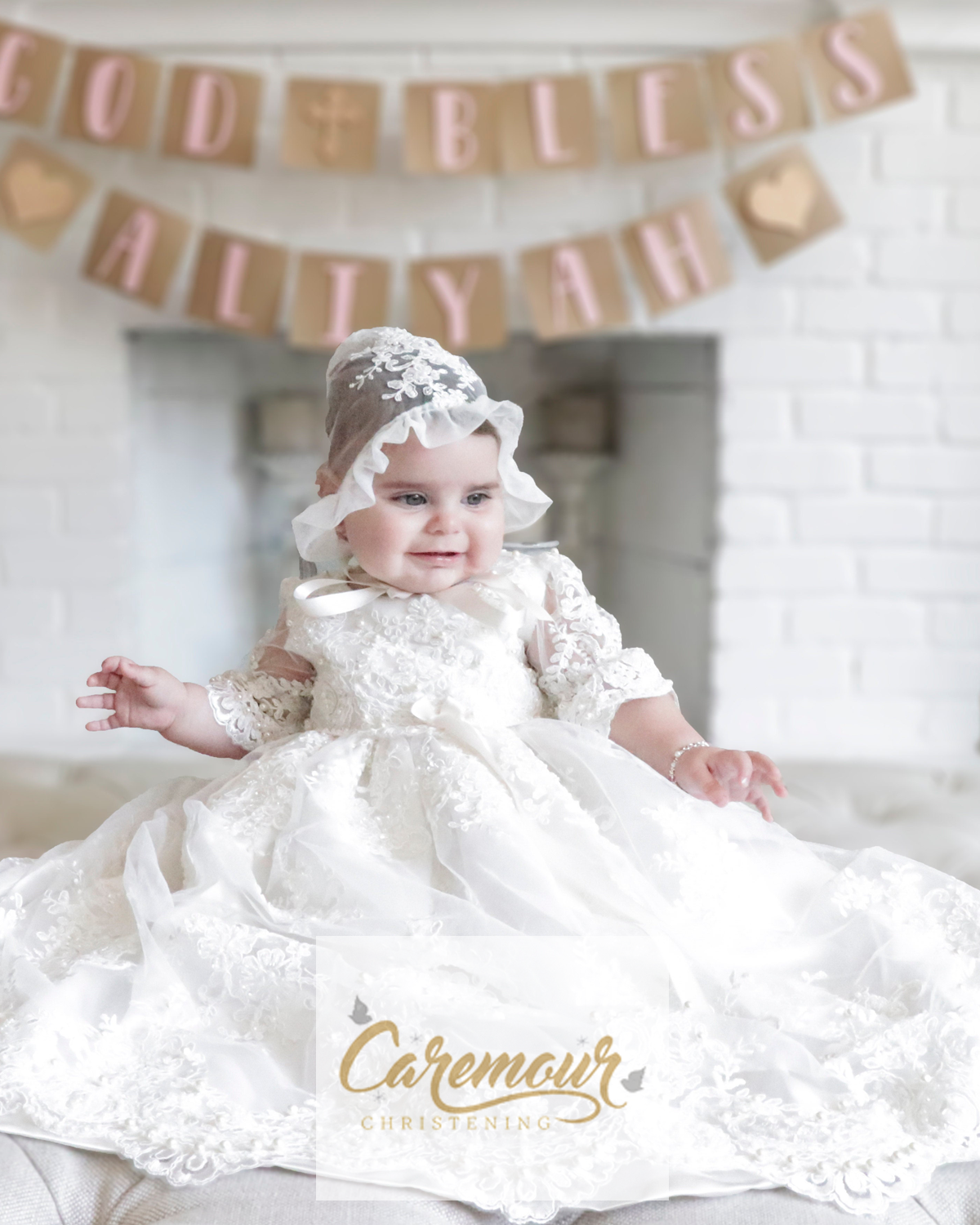 White Lace Baptism Dress Handmade christening gown USA/Australia 4T White Lace Baptism Dress Handmade christening gown USA/Australia 4T