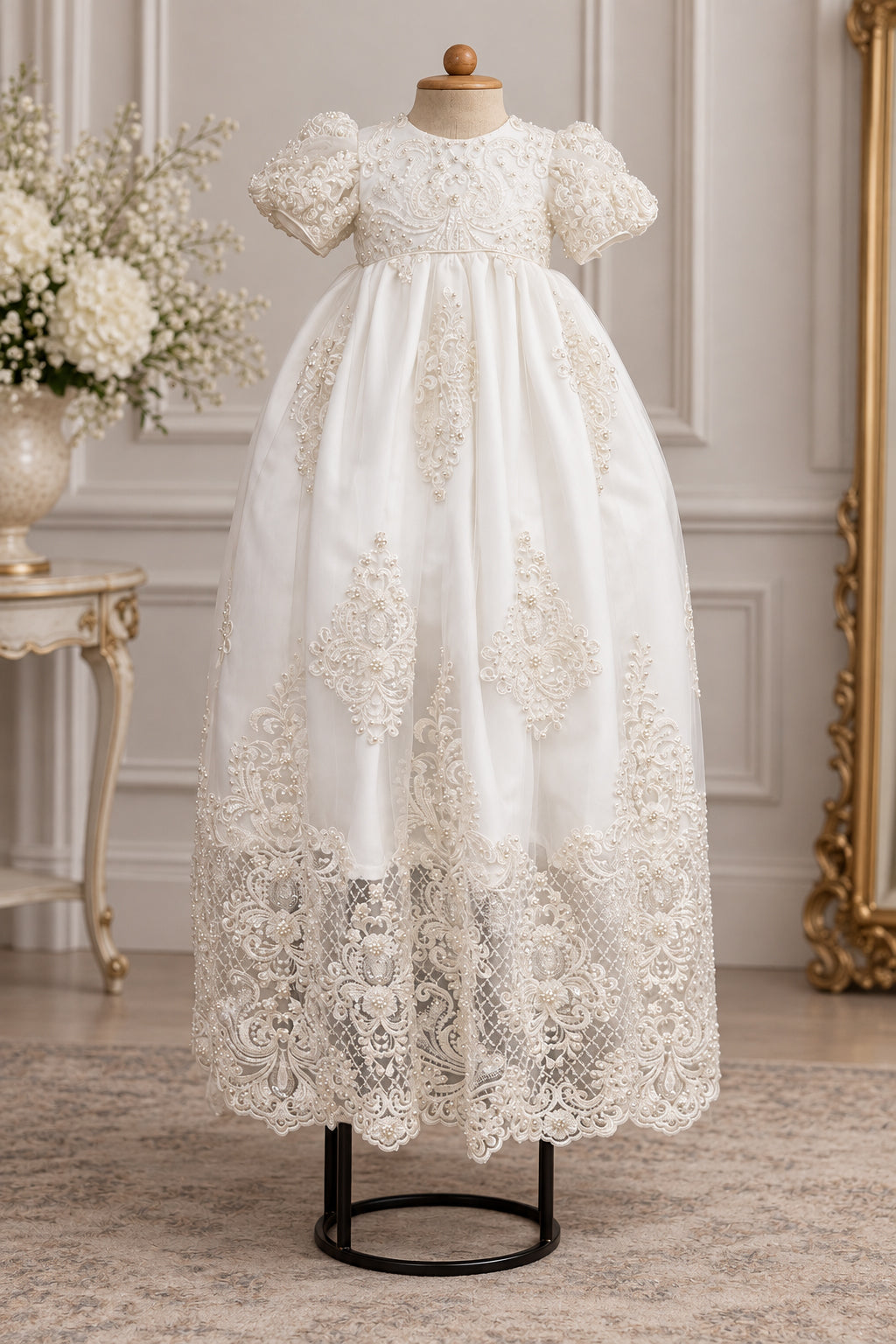 Christening gown - Boutique finish - CM04