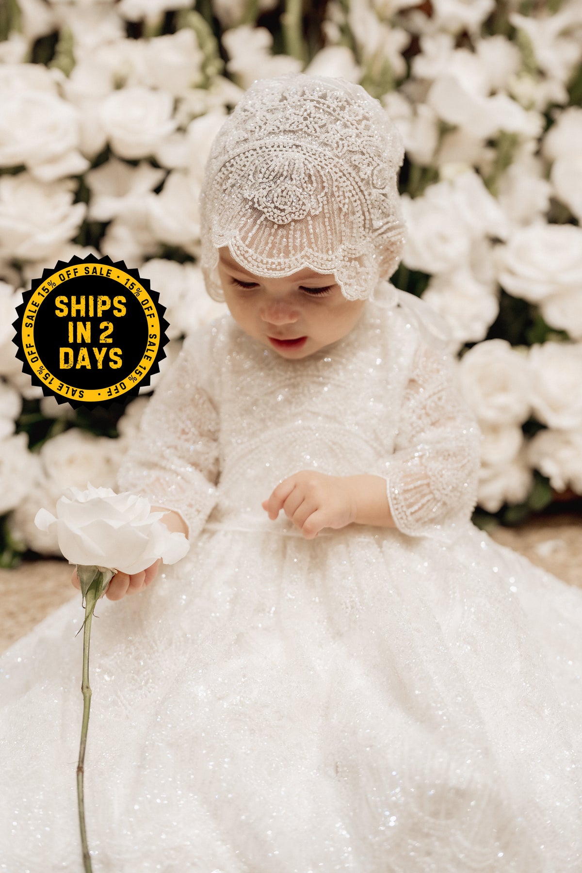 Princess Charlotte Christening Gown Milky White Dress caremour.com Princess Charlotte Christening Gown Milky White Dress caremour.com